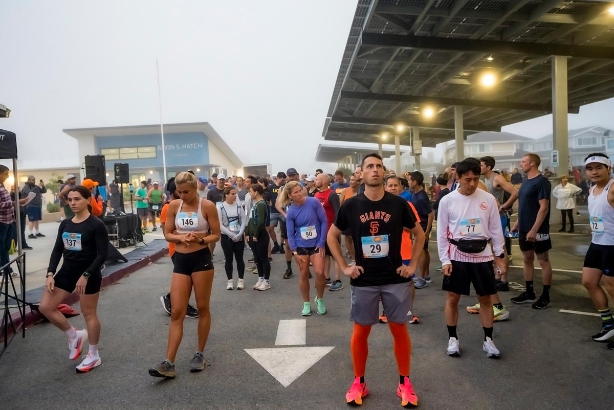 starting line for the Pumpkin Run