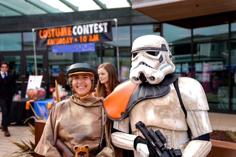 Costume Contest participants in Star Wars costumes